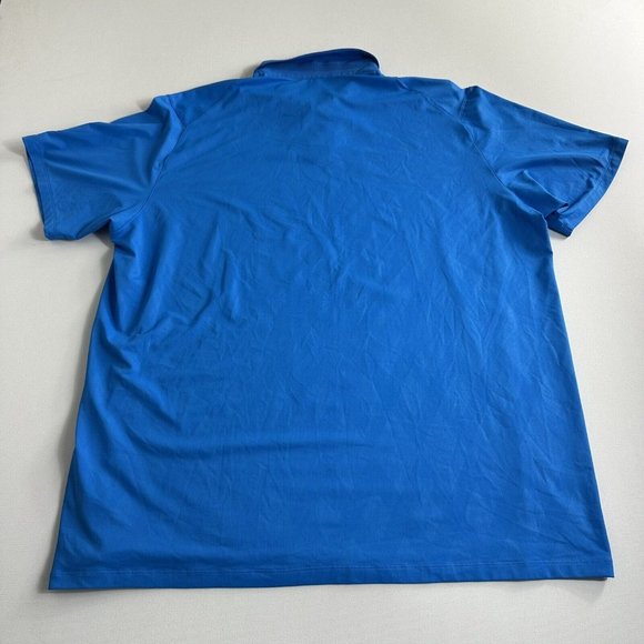Nike‎ Tiger Woods Collection Blue Performance Tech Golf Polo Shirt Mens Size XXL - Picture 2 of 8